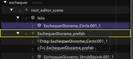 drag and drop to move nodes